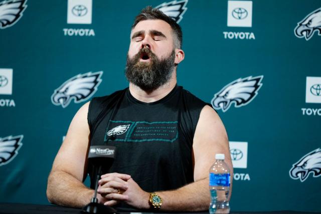 Jason Kelce wore a custom Rolex at his retirement conference that paid  homage to the Philadelphia Eagles' 2018 Super Bowl win — check it out