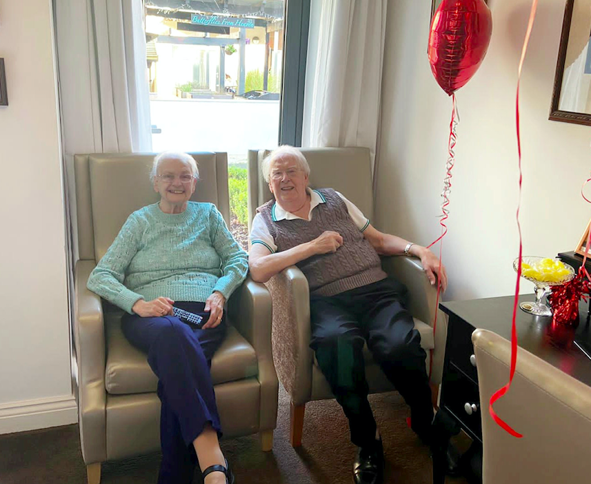 Betty and Kenneth Meredith were heartbroken after Kenneth moved into Bourn View Care Home, Birmingham, five weeks ago. (SWNS)