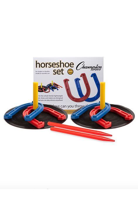 15) Champion Sports Rubber Horseshoe Set