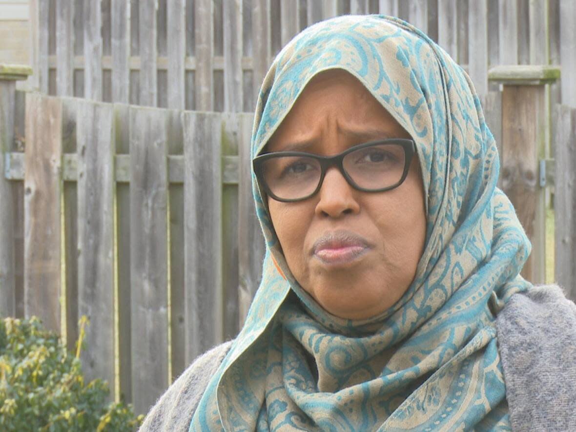 Fartumo Kusow says she wasn't allowed to fill out the ArriveCAN app at the border. (Jason Viau/CBC - image credit)