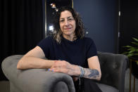 Abigail Rosen Holmes, show director and co-creative director for the band Phish's upcoming show at the Sphere, poses for a photograph during an interview on Tuesday, April 16, 2024, in Las Vegas. (AP Photo/David Becker)