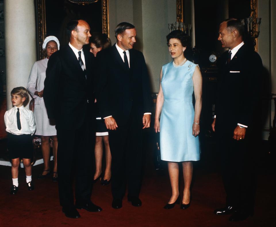 Queen Elizabeth met the Apollo 11 astronauts in 1969.