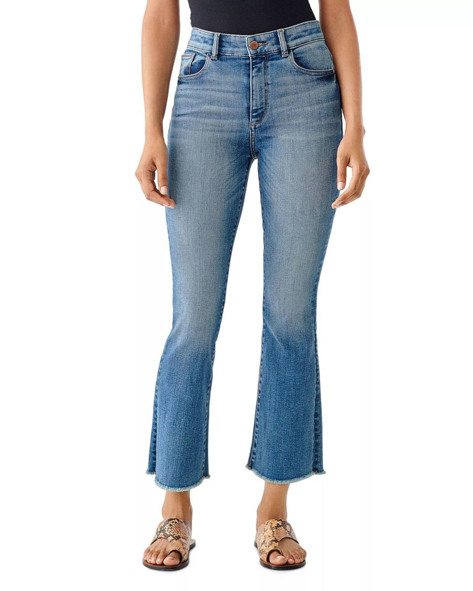 DL1961 High-Rise Cropped Bootcut Jeans
