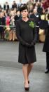 <p>Catherine Walker designed Kate’s brown coat for the annual St. Patrick’s Day parade. The Duchess accessorised with chocolate brown heels and bag by Emmy London and a matching Lock & Co hat.</p><p><i>[Photo: PA]</i></p>