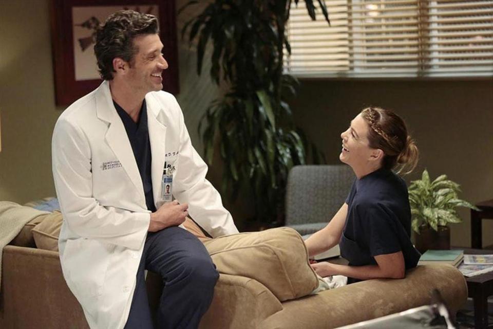 Patrick Dempsey and Ellen Pompeo on Grey's Anatomy (ABC)