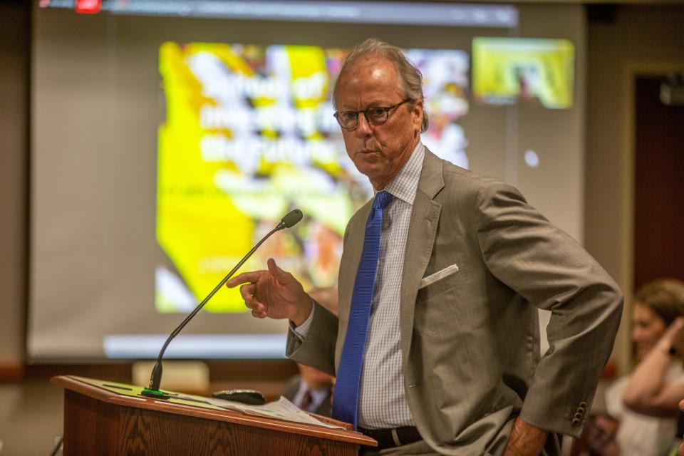 Emporia State University interim president Ken Hush was critical of Gov. Laura Kelly's decision to freeze tuition and side-step the Kansas Board of Regents' usual authority over the cost to attend the state's universities.