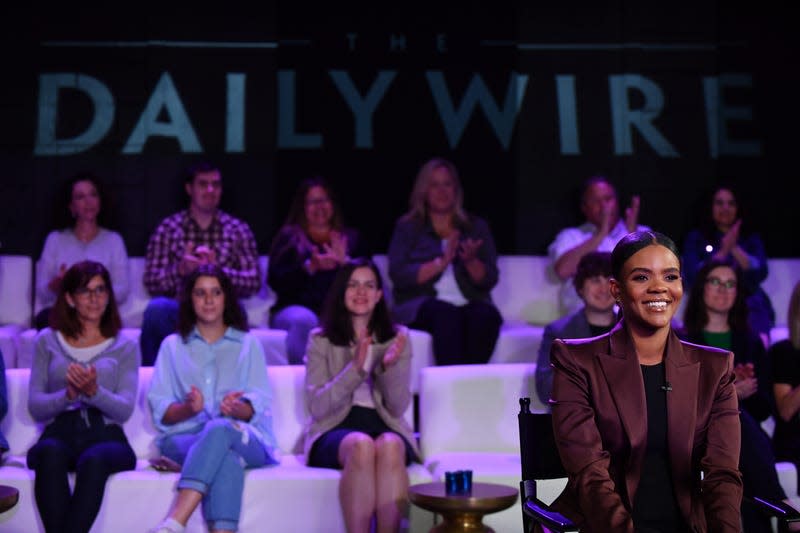 NASHVILLE, TENNESSEE - MAY 03: Candace Owens is seen on set of “Candace” on May 03, 2022 in Nashville, Tennessee. The show will air on May 03, 2022. 