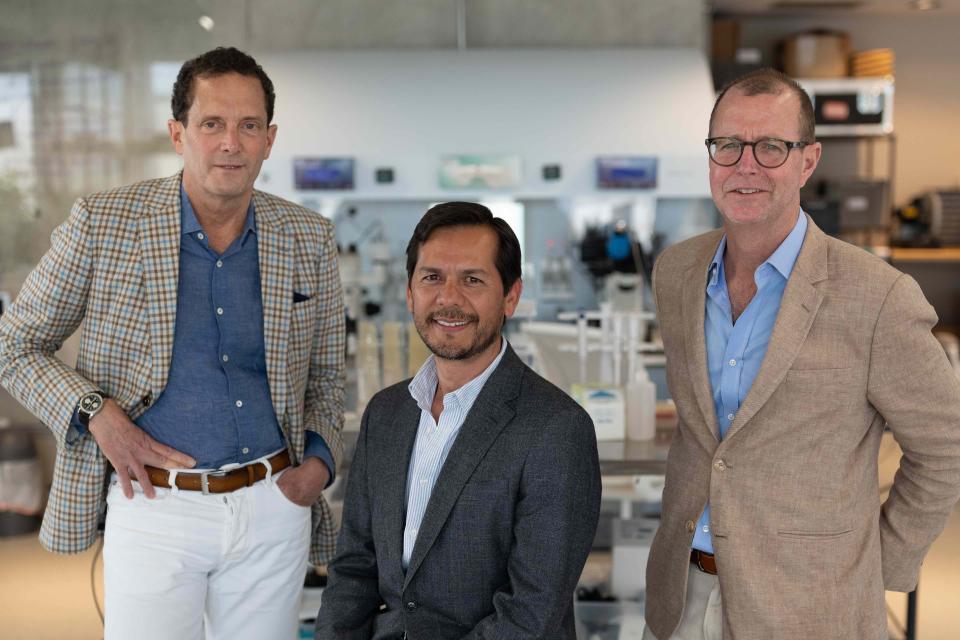 Conceivable's cofounders, Joshua Abram, Dr. Alejandro Chávez-Badiola, and Alan Murray.