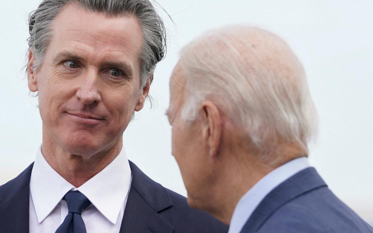 California governor Gavin Newsom has been talked up by some commentators as a potential replacement for Biden