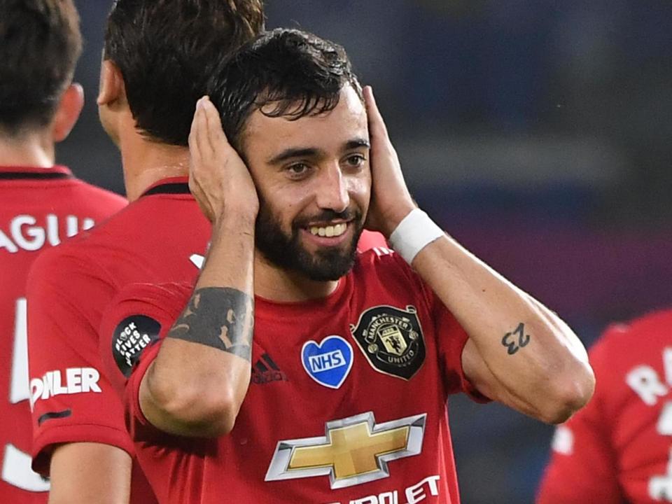 Manchester United playmaker Bruno Fernandes: POOL/AFP via Getty Images