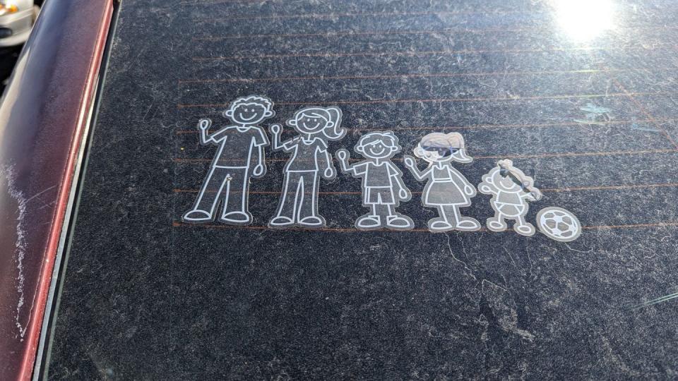 stick figure family decal