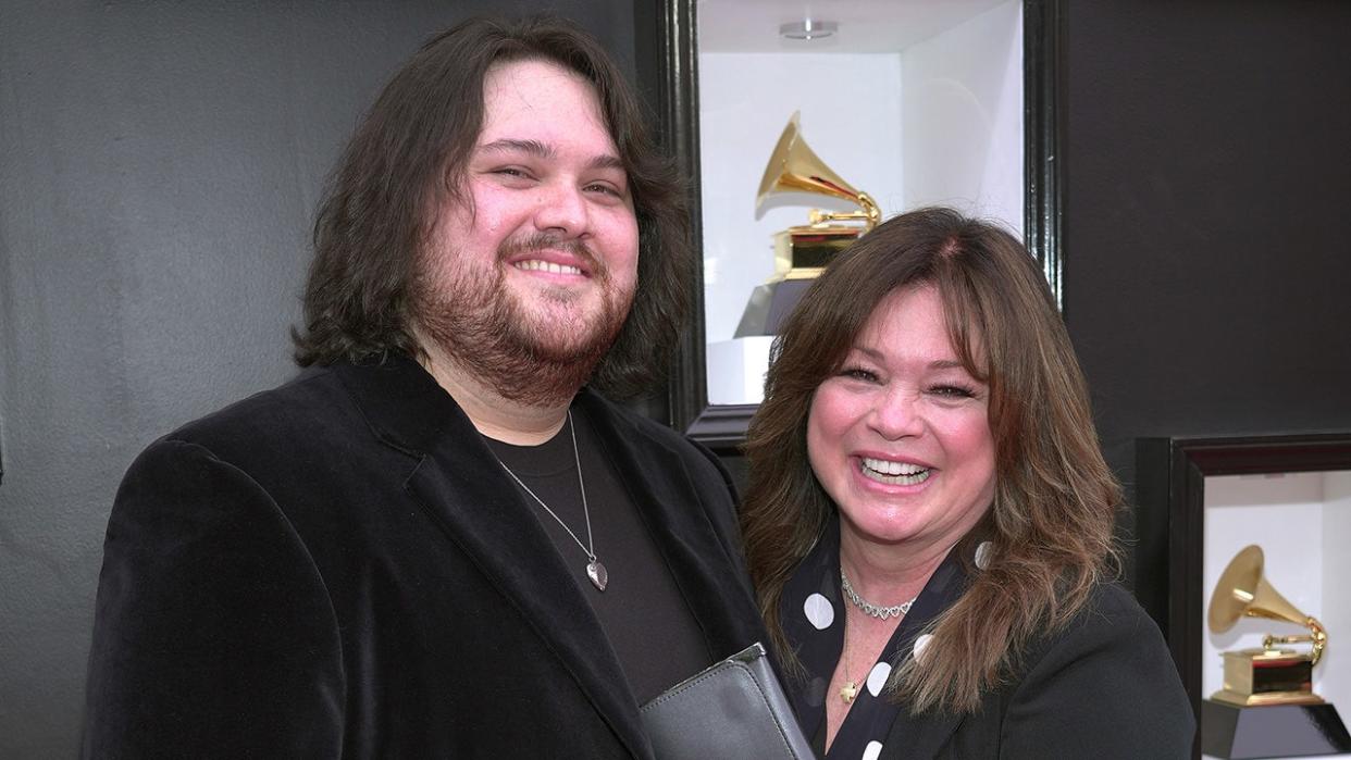 Valerie Bertinelli with her son Wolfgang Van Halen