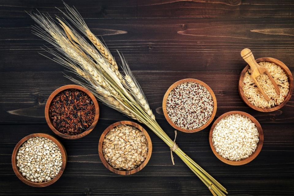 Ancient grains include millet, quinoa, farro, black barley, buckwheat, and chia seeds. Valentin Lupu