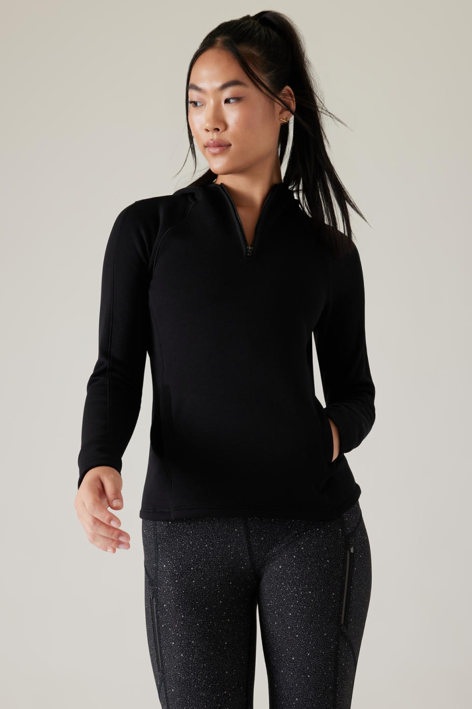 Athleta Altitude Polartec Hoodie Sweatshirt