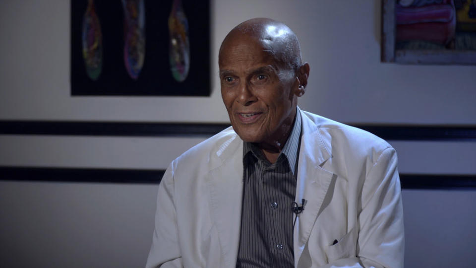 Belafonte is interviewed about guest hosting 'The Tonight Show' in the new documentary 'The Sit-In' (Photo: Big Beach/Peacock)