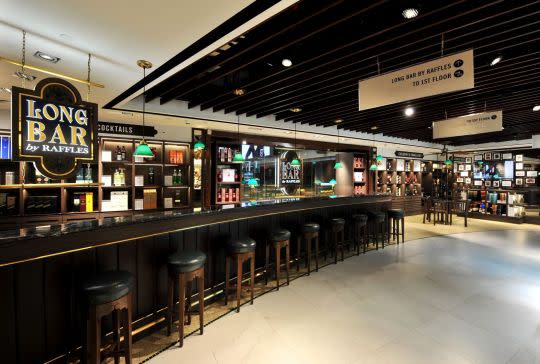 Image result for raffles hotel long bar airport
