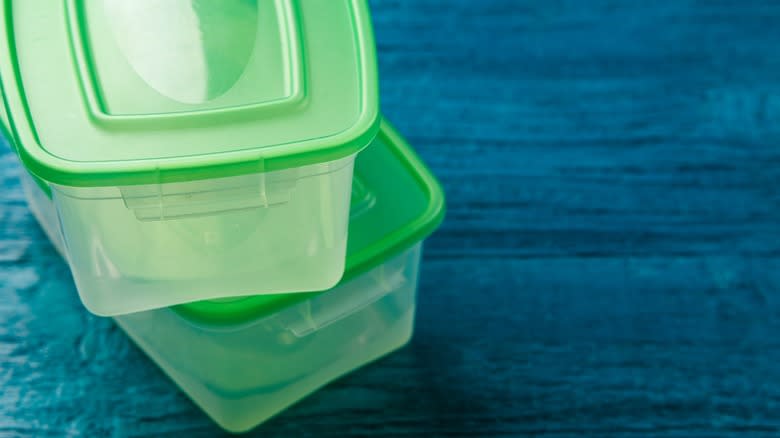 sealed containers on counter