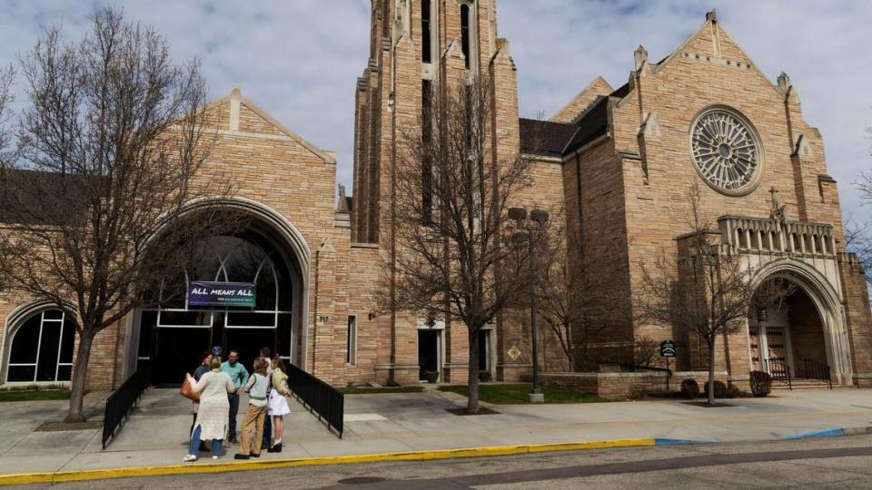 Boise First United Methodist Church held three Easter worship services Sunday at the Cathedral of the Rockies.