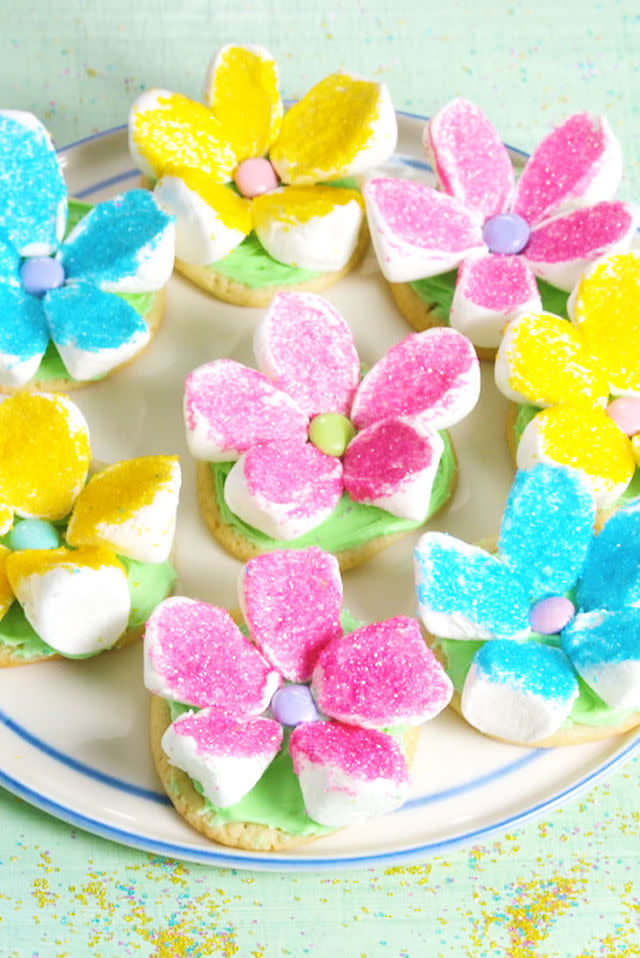 Marshmallow Flower Cookies