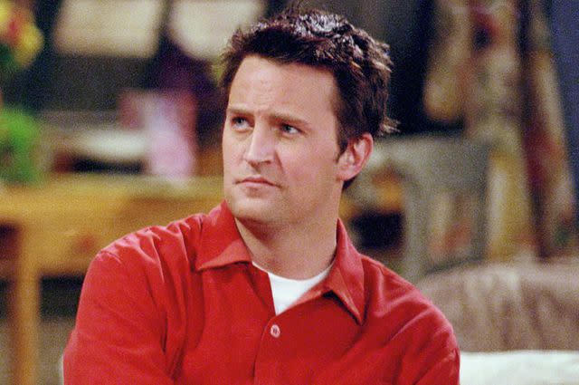 <p>NBCU Photo Bank/NBCUniversal via Getty</p> Matthew Perry starred as Chandler Bing in 'Friends'