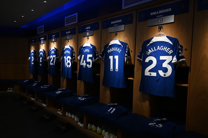 Chelsea's dressing room