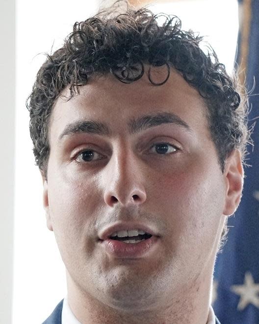 Former Rhode Island state Rep. Aaron Regunberg on the federal debt-limit bill that passed the House late Wednesday night: "This deal rewards Republican hostage-taking at the expense of working families. It targets people using critical support programs, slashes health care for vulnerable communities and protects tax cheats."