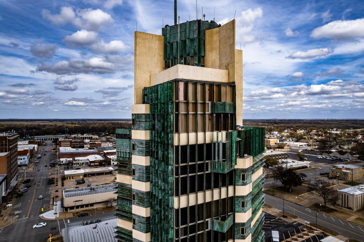 Frank Lloyd Wright Price Tower located in Bartlesville, OK.