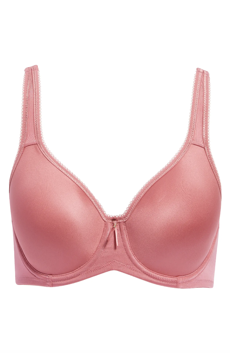 Wacoal Beauty Spacer Underwire T-Shirt Bra in rose wine (Photo via Nordstrom)