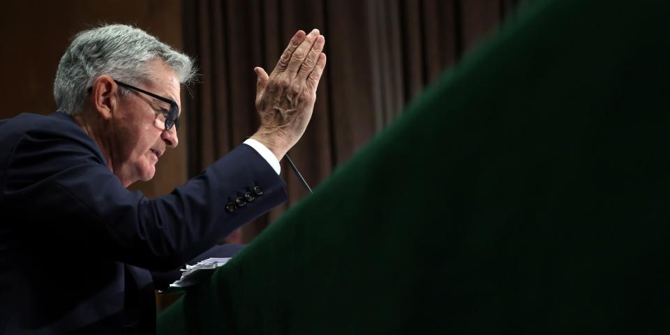 Federal Reserve Chairman Jerome Powell testifies before the Senate Banking, Housing, and Urban Affairs Committee