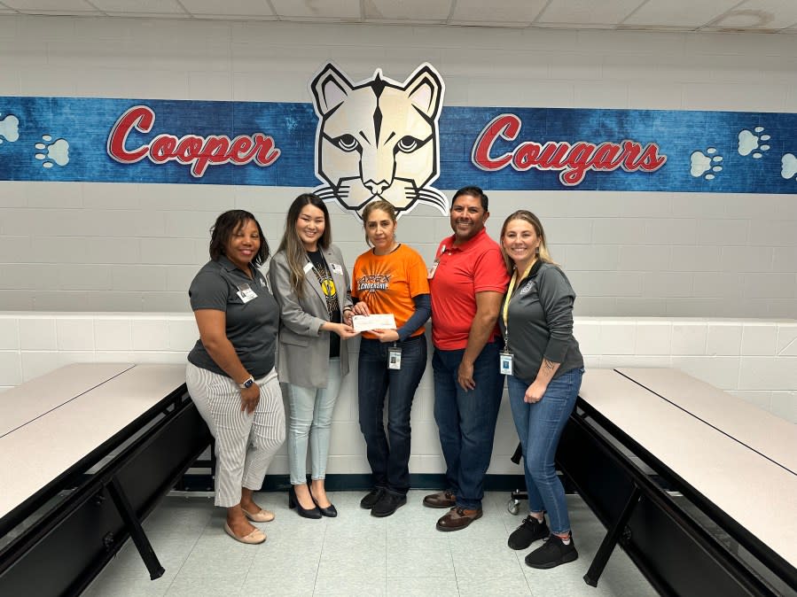 A+FCU makes donation to pay off lunch balances in GISD (Courtesy: Georgetown ISD)