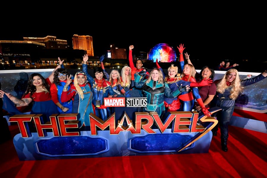 LAS VEGAS, NEVADA – NOVEMBER 07: Guests attend THE MARVELS Reception and Special Screening at The Westin Las Vegas and AMC Town Square 18 in Las Vegas, Nevada on November 07, 2023. (Photo by David Becker/Getty Images for Disney)