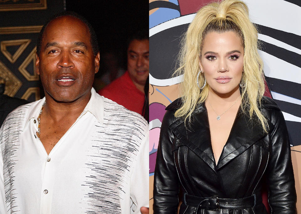 O.J. Simpson said on Twitter that he's not Khloé Kardashian's father. (Photos: Getty Images)