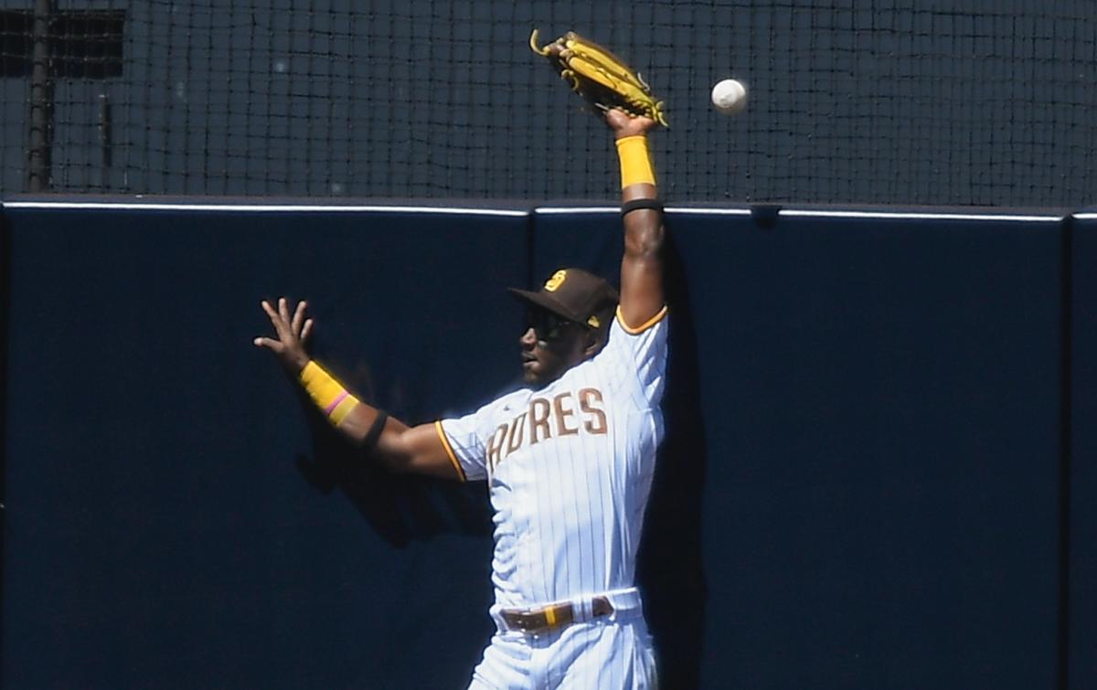 Jorge Mateo of the San Diego Padres in action during the game against