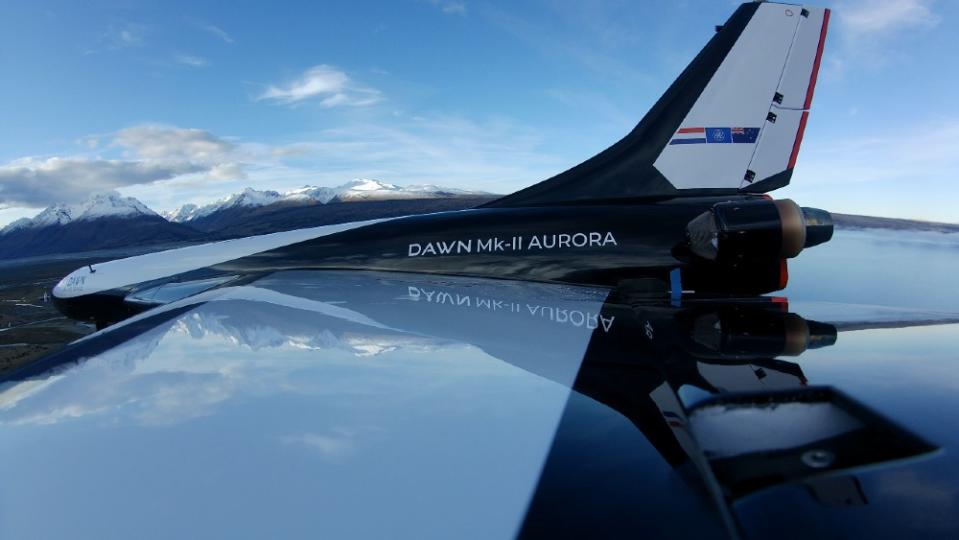 The Mk-II, which will be used to capture atmospheric data, is the technology demonstrator for Dawn Aerospace’s larger two-stage-to-orbit vehicle, Mk-III. - Credit: Courtesy Dawn Aerospace