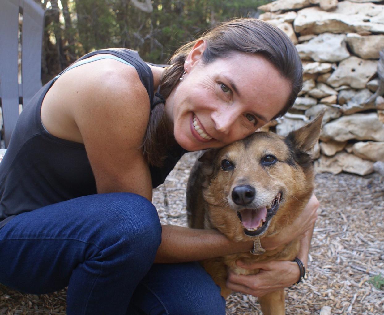 Ashley Brown with her dog&nbsp;Cayenne (Photo: Courtesy of Ashley Brown)
