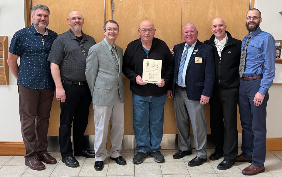 The board of directors for Michael's Treasure 603 Foundation members are, from left, President Kevin Gauthier, Jason Hamann, Curtis Lalonde, secretary/treasurer Thomas McNamara, Russell Sbrizza, Christopher Olsen and Justin Tumelaire.