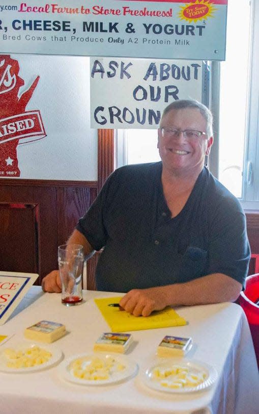 Lonnie Holthaus is the owner of Milkhaus Dairy, which produces cheese made with A2 milk, a cow's milk that might be easier to digest for some people.