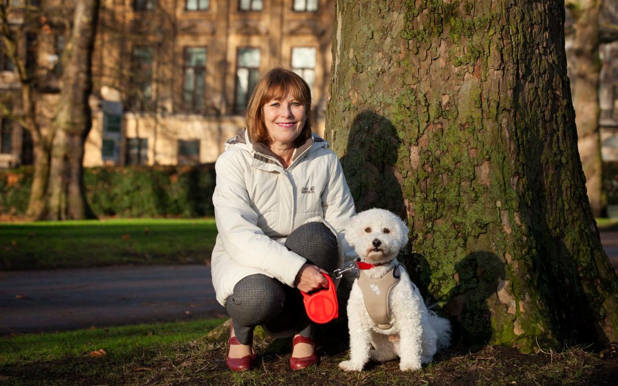 Caroline Kisko with Archie pictured at Green Park, London - Rii Schroer