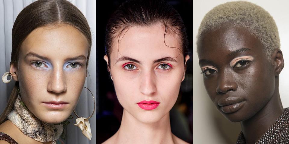 <p>Another fashion week month has descended upon us and we're ogling at all the fresh beauty inspiration seen backstage in New York, London, Milan, and Paris. From galactic glitter eyes to pink foil lips, see all the creative looks soon to be everywhere, ahead.</p>