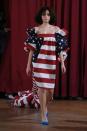 <p>This is about as literal as it gets for Americana on display at New York Fashion Week. (Photo: Getty Images) </p>