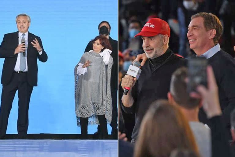 Cierres de campaña; larreta; santilli; cristina Kirchner; alberto Fernández