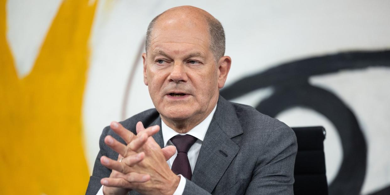 Olaf Scholz hat die Einsparungen im Haushalt 2025 verteidigt.<span class="copyright">Hannes P. Albert/dpa</span>