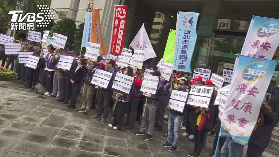 長榮航空醞釀春節罷工。（圖／TVBS）