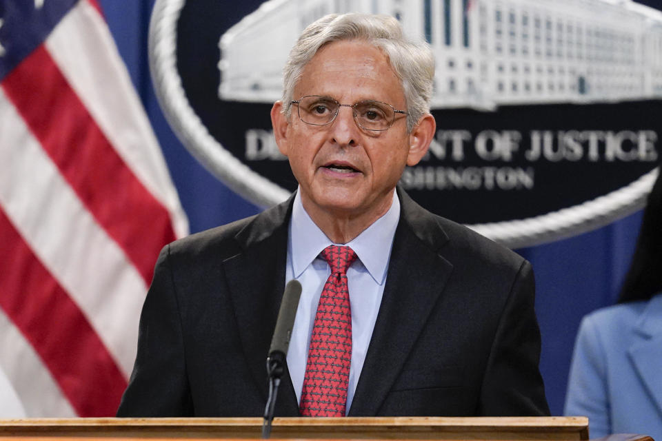 Attorney General Merrick Garland on September 9, 2021. / Credit: J. Scott Applewhite / AP