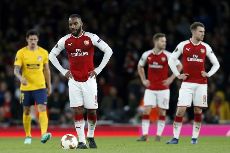 Alexandre Lacazette put Arsenal in front but could only look on in frustration as 10-man Atletico Madrid came back to snatch a 1-1 draw