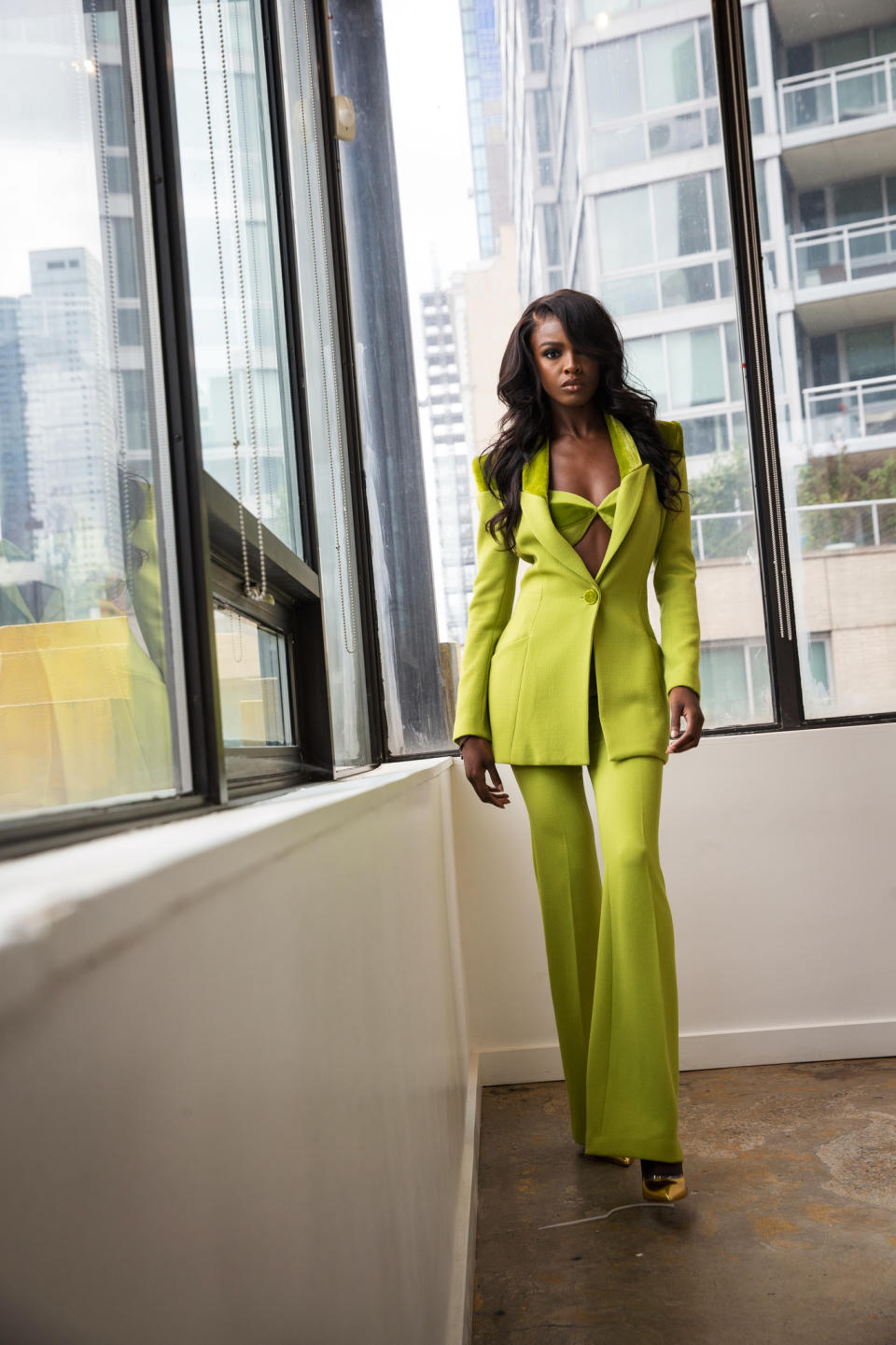 A preview look from the Sergio Hudson RTW Spring 2023 collection.