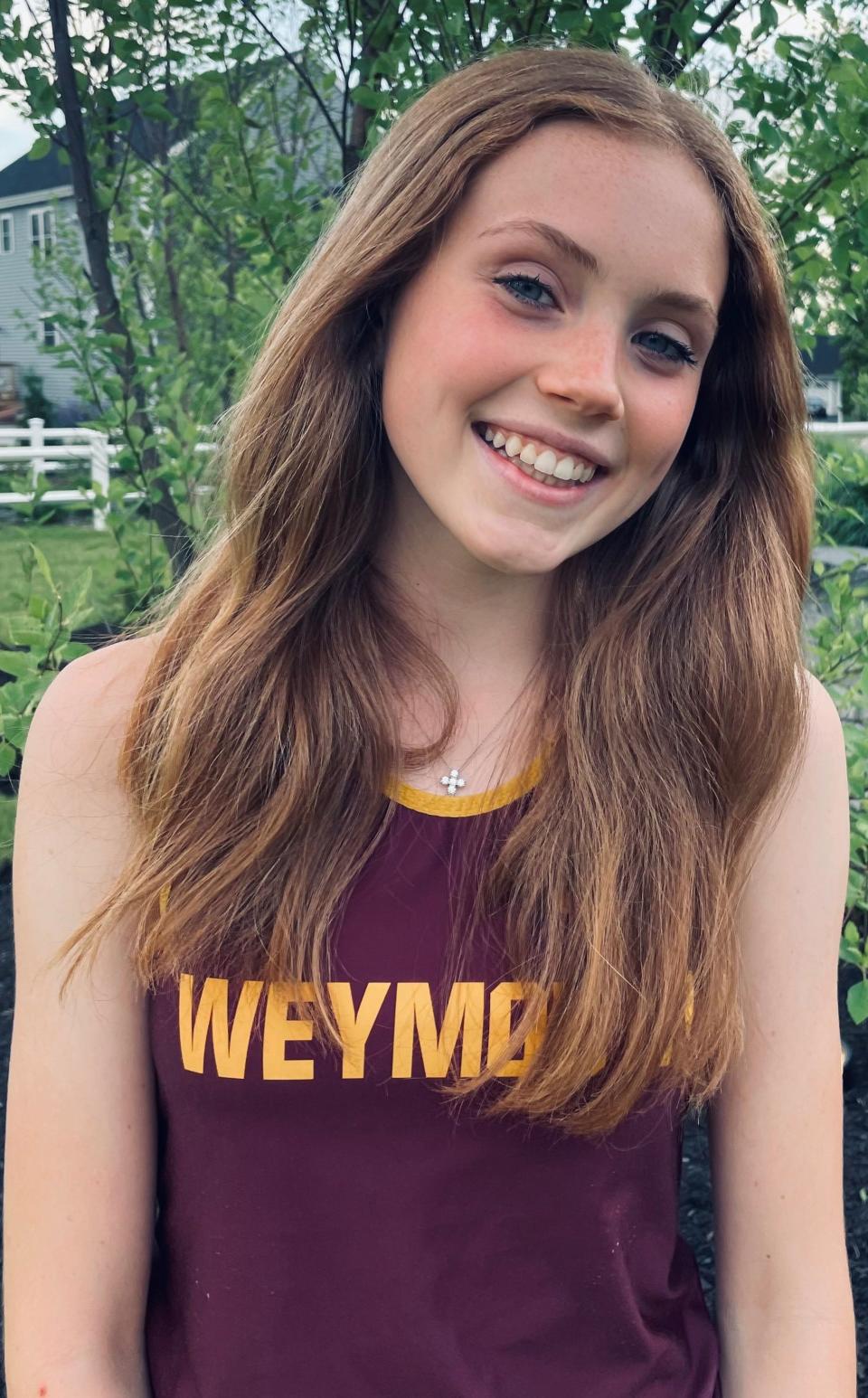 Gracie Richard of Weymouth High has been named to The Patriot Ledger All-Scholastic Girls Indoor Track Team.
