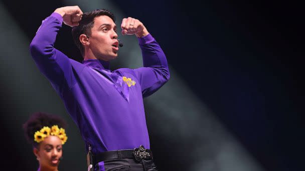 PHOTO: In this Aug. 21, 2022, file photo, John Pearce of The Wiggles performs on stage during the Big Show Tour! at Spark Arena in Auckland, New Zealand. (Dave Simpson/WireImage via Getty Images, FILE)