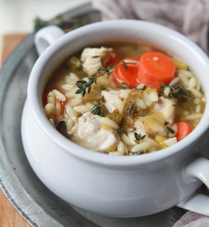 bowl of soup at a place setting