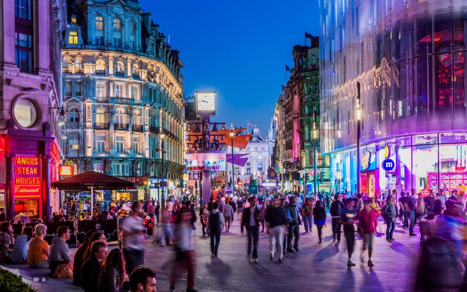 leicester square travel london - Getty